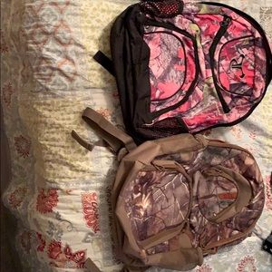 Camo backpacks
